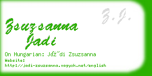 zsuzsanna jadi business card